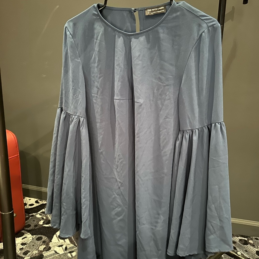 The Fifth Label Blue Bell Sleeve Midi Dress